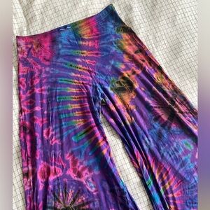 TieDye Wide Leg Flowy Pants